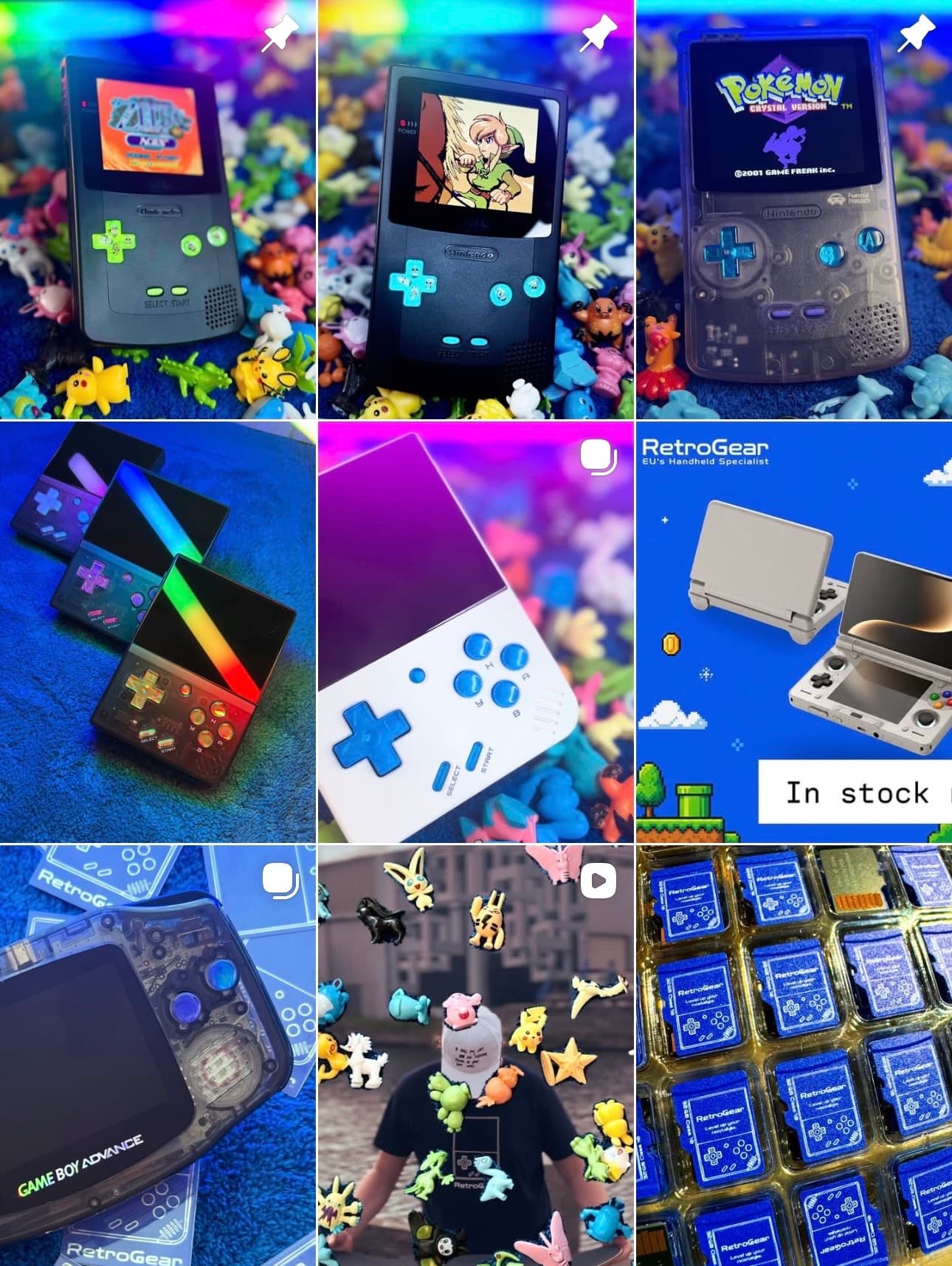 Forhåndsvisning af RetroGears Instagram-feed