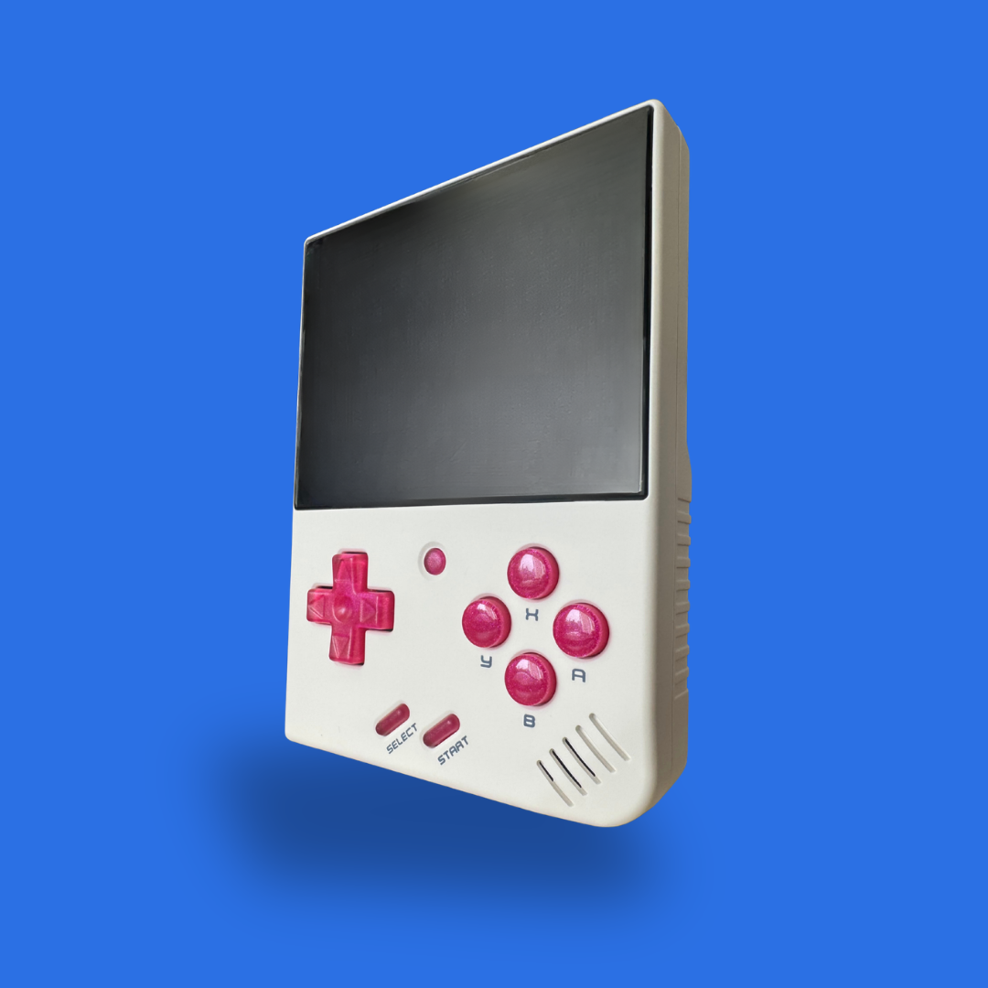 miyoo mini plus white red glitter buttons