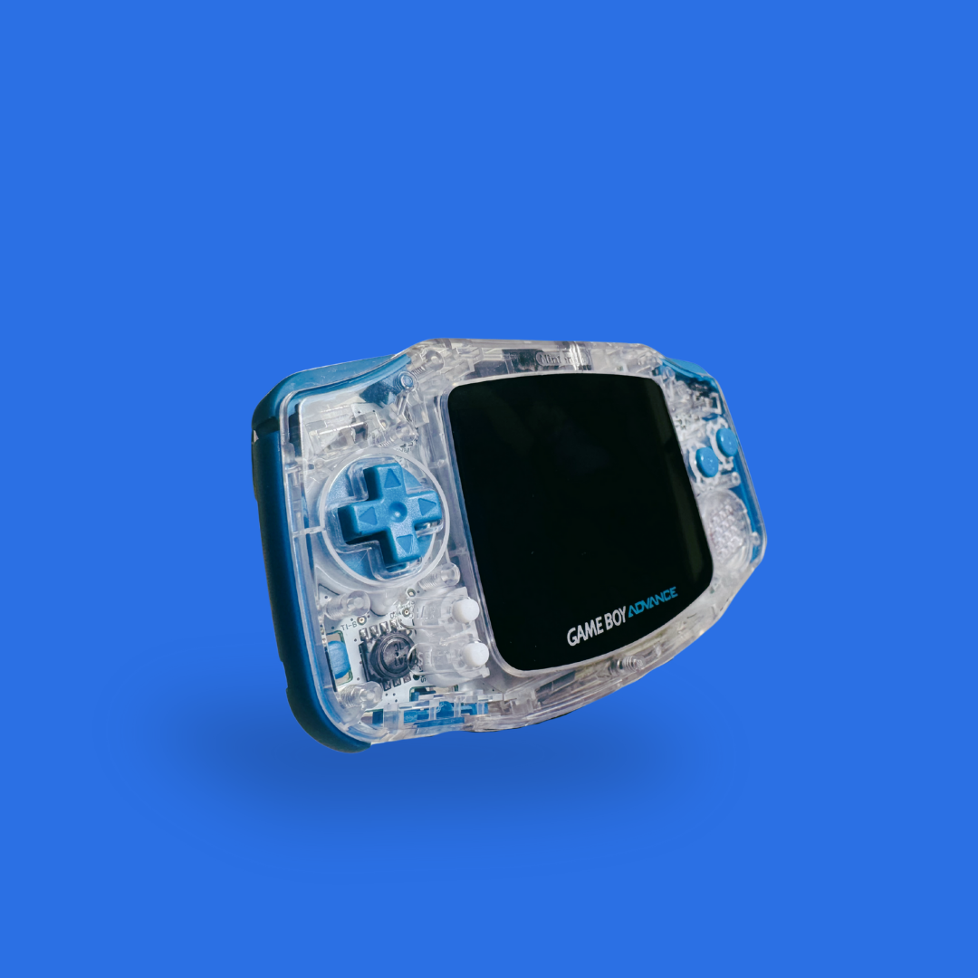 Game boy Advance funnyplaying clear shell
